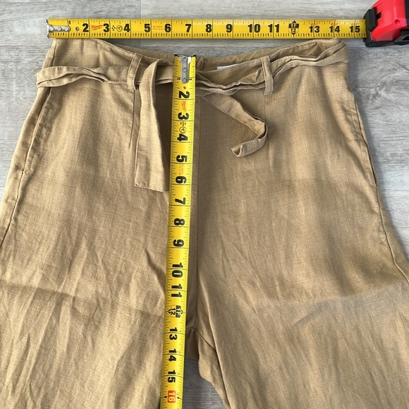 Faithfull The Brand Messina Pants 100% Linen Wide Leg Trousers Women’s M / USA 6 - Picture 10 of 13